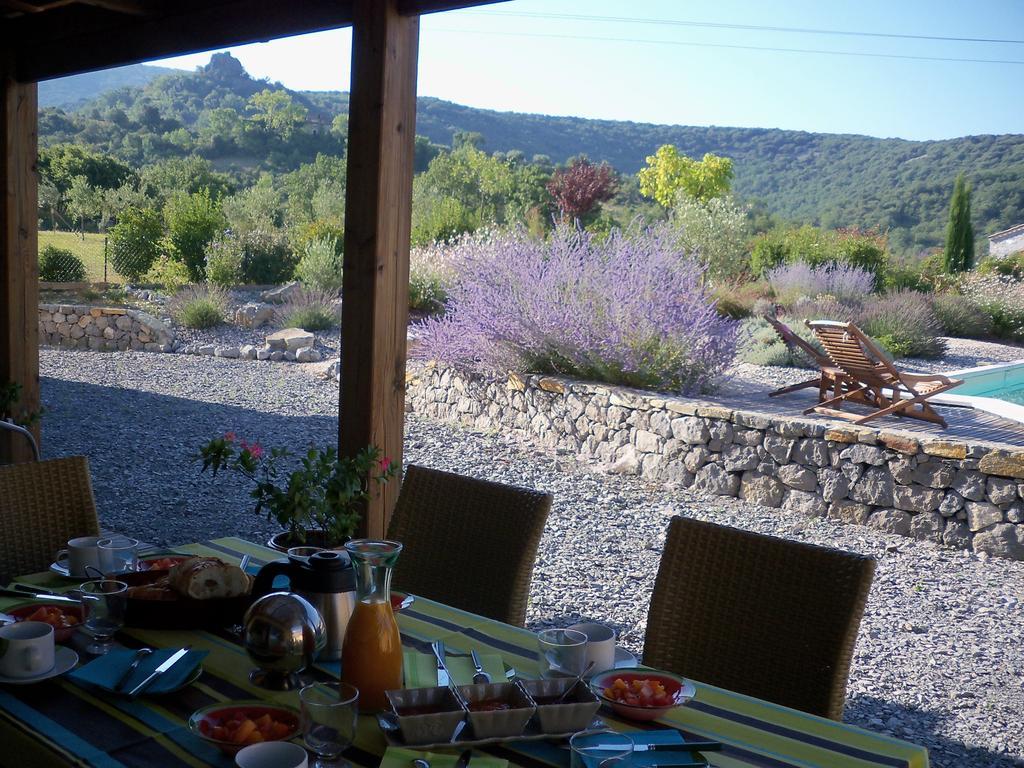 Villa Font Vive - Chambres D'Hotes Eco-Labellisees Avec Cuisine - Confort, Calme Et Vue Exceptionnels ! Grospierres Dış mekan fotoğraf